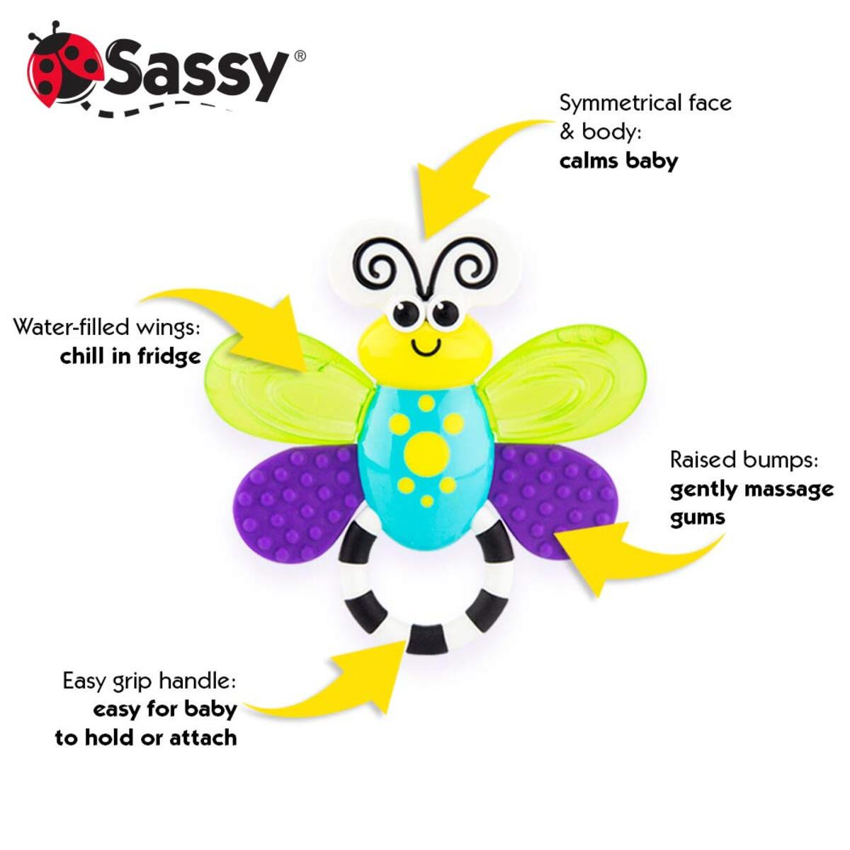 Sassy Flutterby Teether