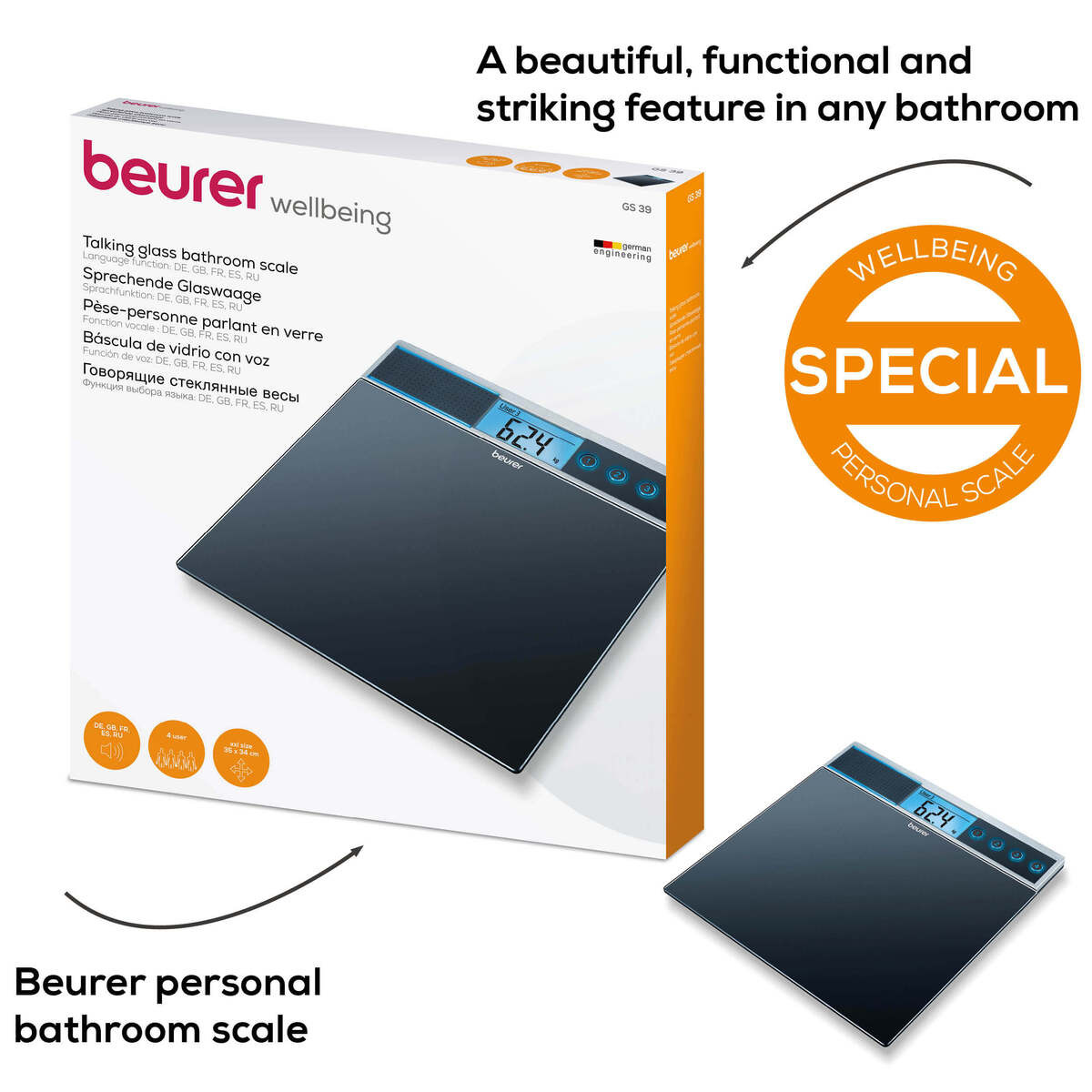 Beurer Multifunction Glass Scale GS39