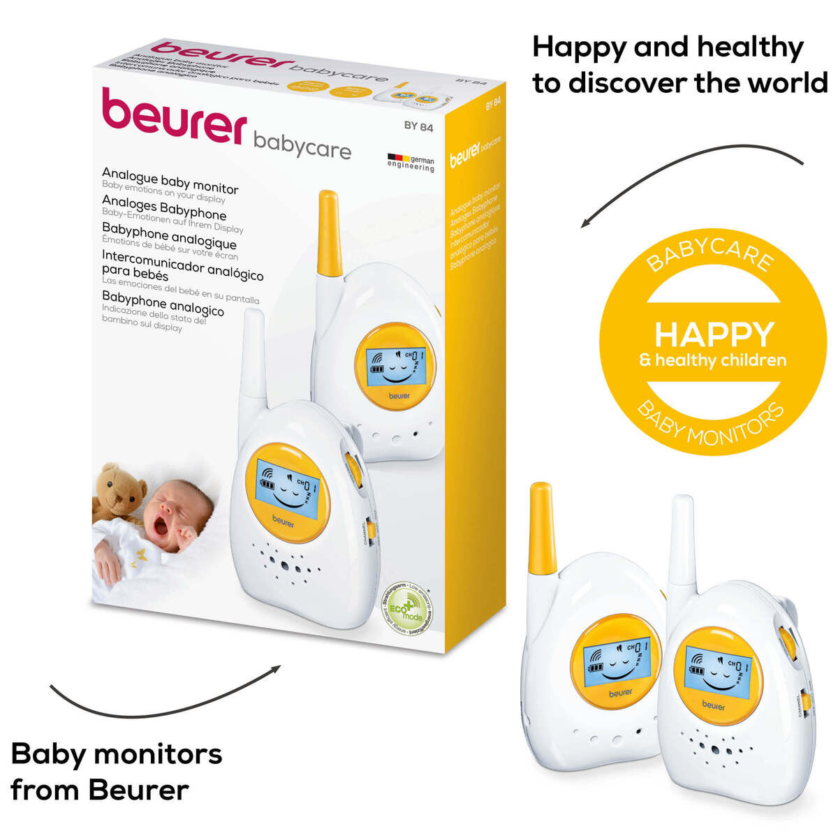 Beurer Analogue Sound Baby Monitor BY84