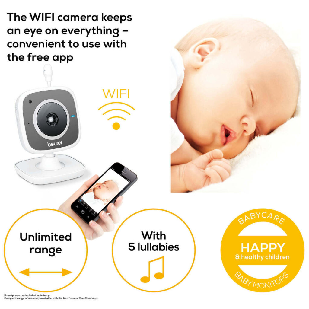 Beurer Smart Baby Wi-Fi Video Monitor with App BY88