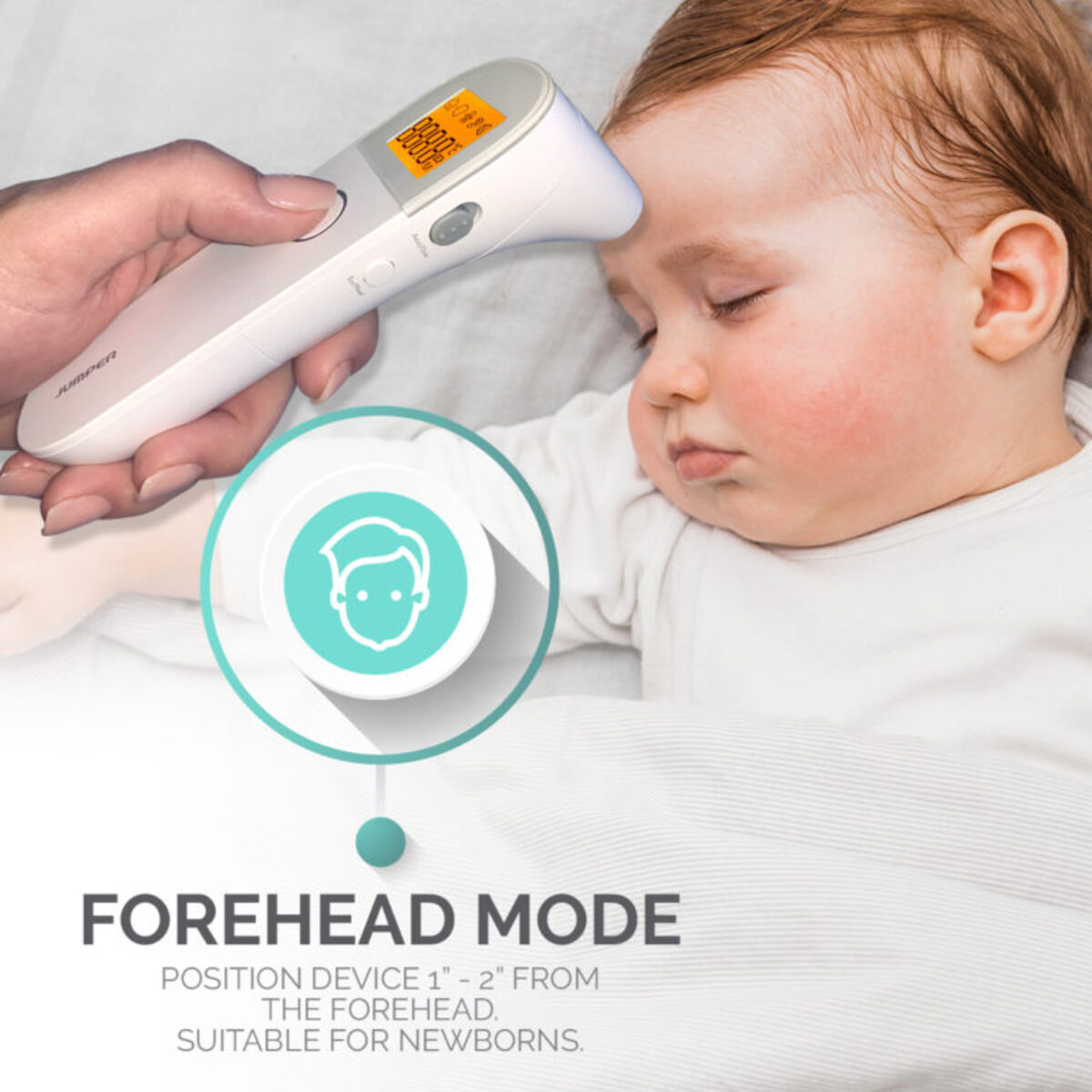 BabyWombWorld Baby 3-In-1 Ear & Forehead Thermometer