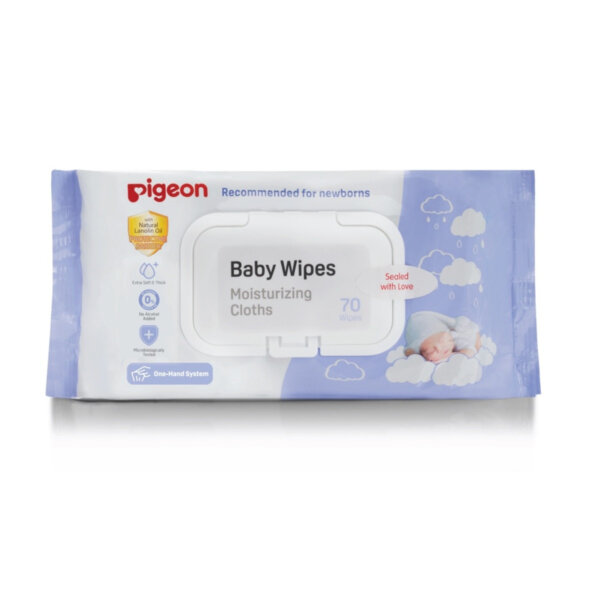 Pigeon Lanolin Moisturising Wipes