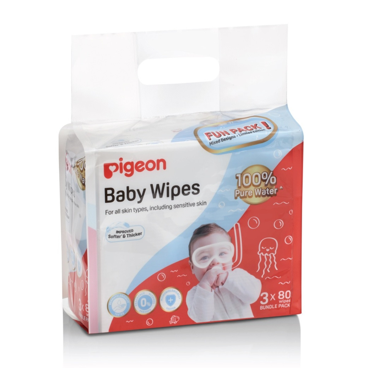 Pigeon 100% Water Baby Wipes