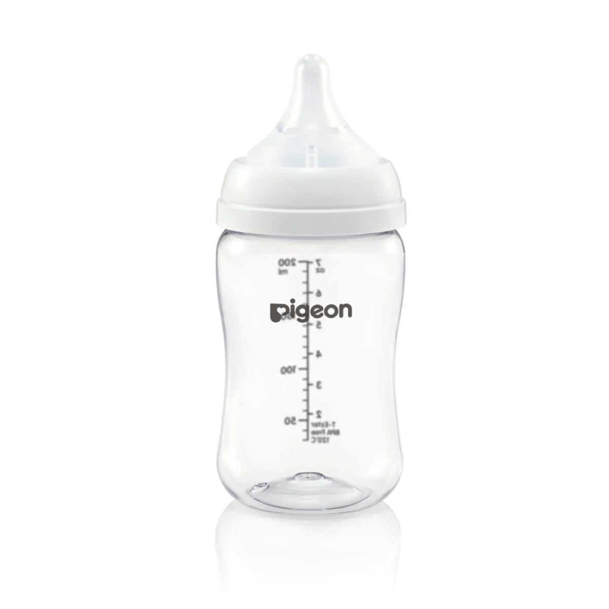 Pigeon Silicone Coating (Glass Inside/Silicone Outside) Nursing Bottle,  Wide Neck, Streamlined Body, Natural Feel, Easy to Clean, Heat-Resistant