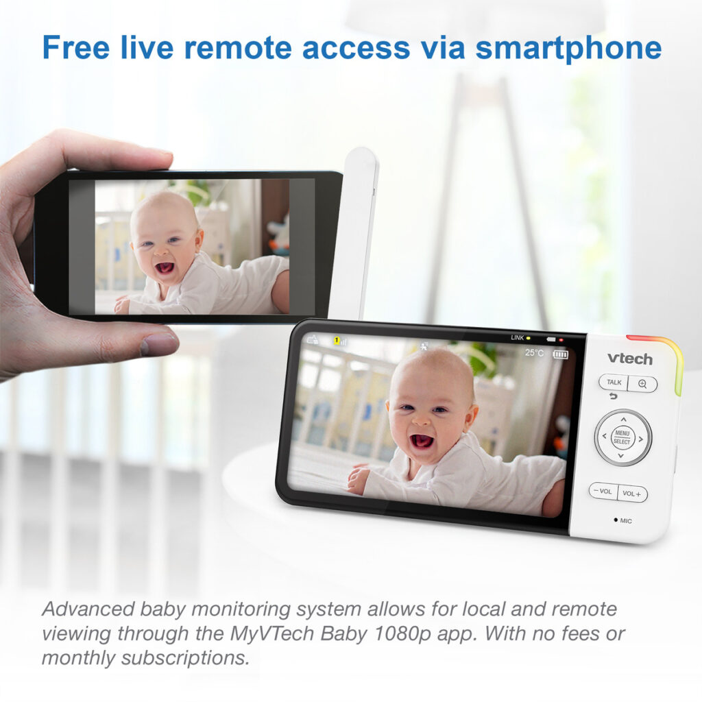 VTech RM5754HD Smart Wi-Fi Video Monitor with App