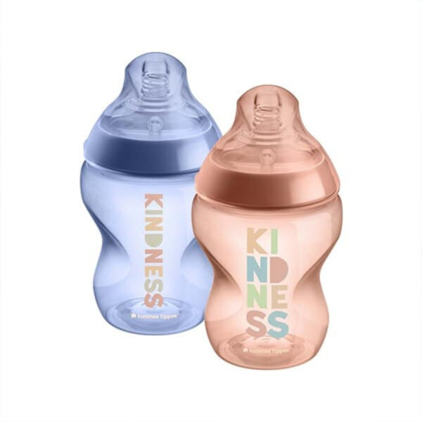 Tommee Tippee Closer to Nature 260ml Decorated Bottle 0m+ 2 Pack