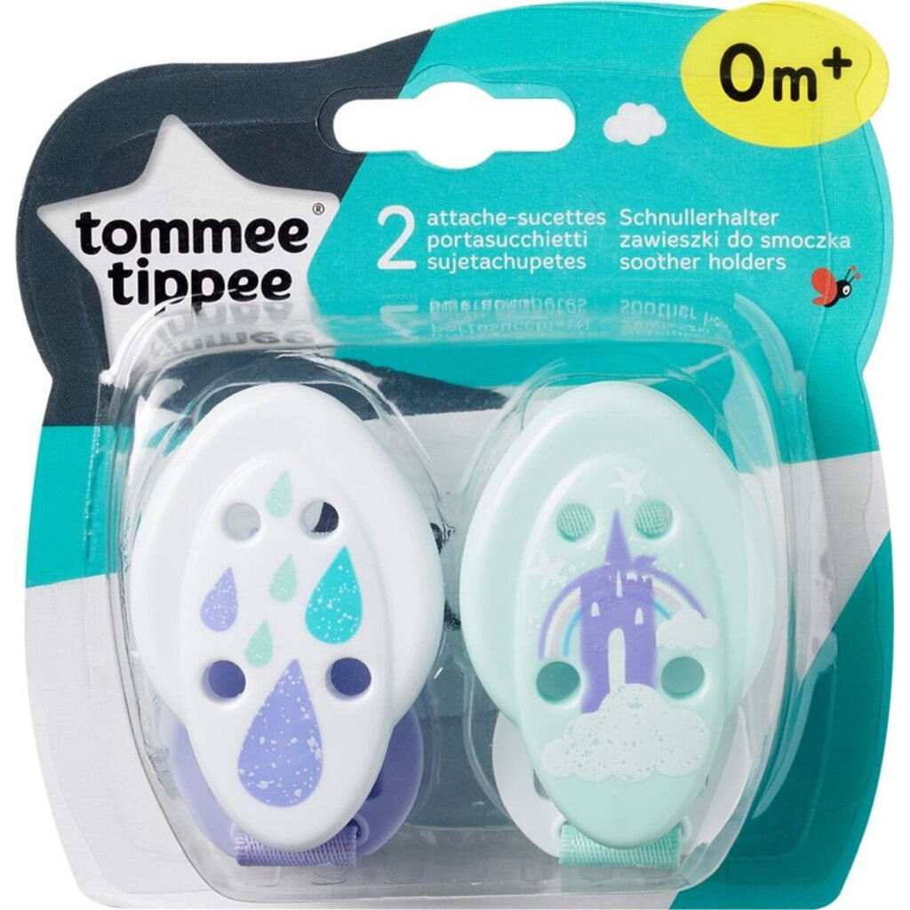 Tommee Tippee Soother Holder 2 Pack