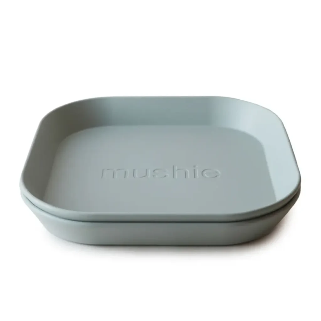 Mushie Square Plastic Bowl - Sage