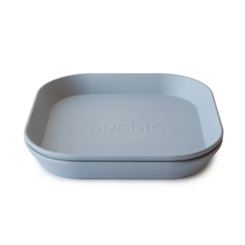 Mushie Square Plastic Bowl - Cloud