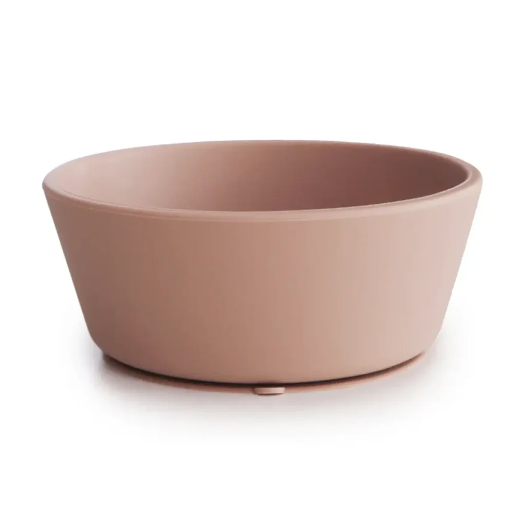 Mushie Stay-Put Stay-Put Silicone Suction Bowl - Blush