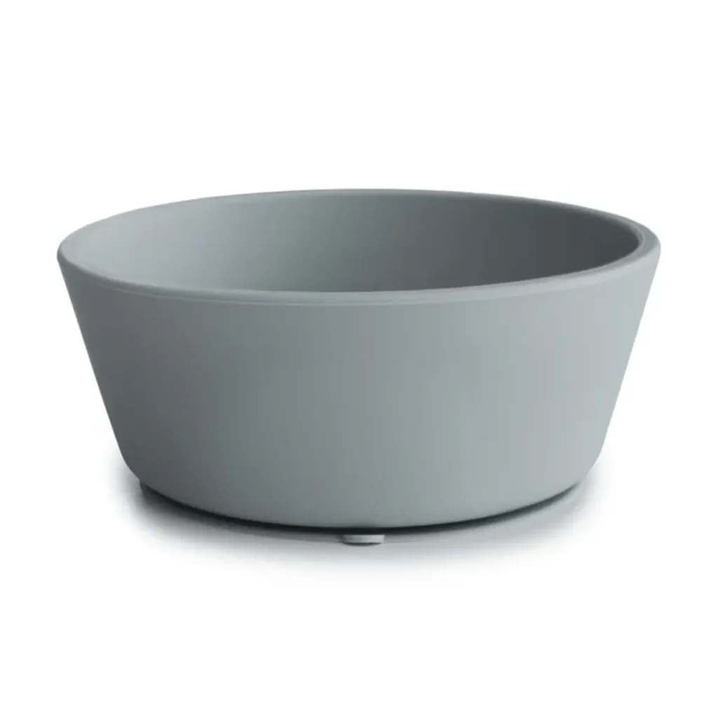 Mushie Stay-Put Stay-Put Silicone Suction Bowl - Stone