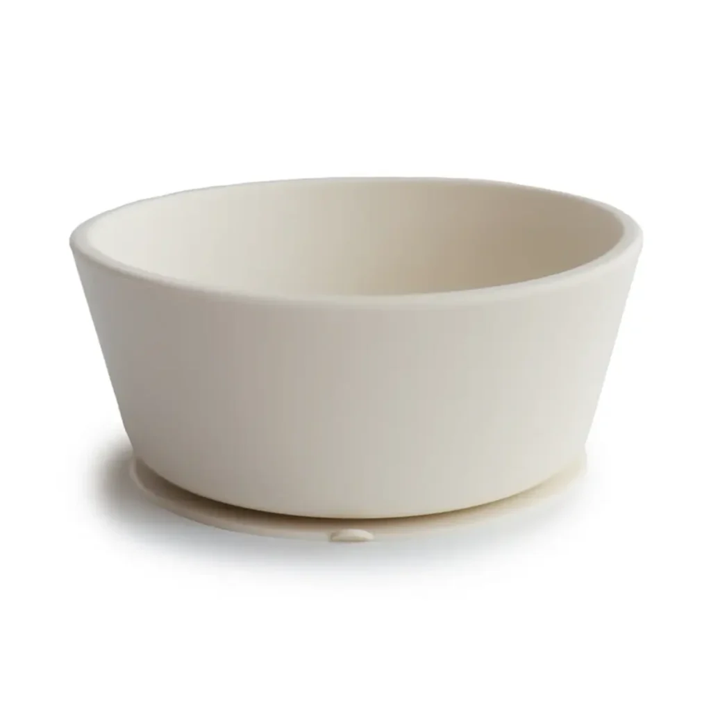 Mushie Stay-Put Stay-Put Silicone Suction Bowl - Ivory