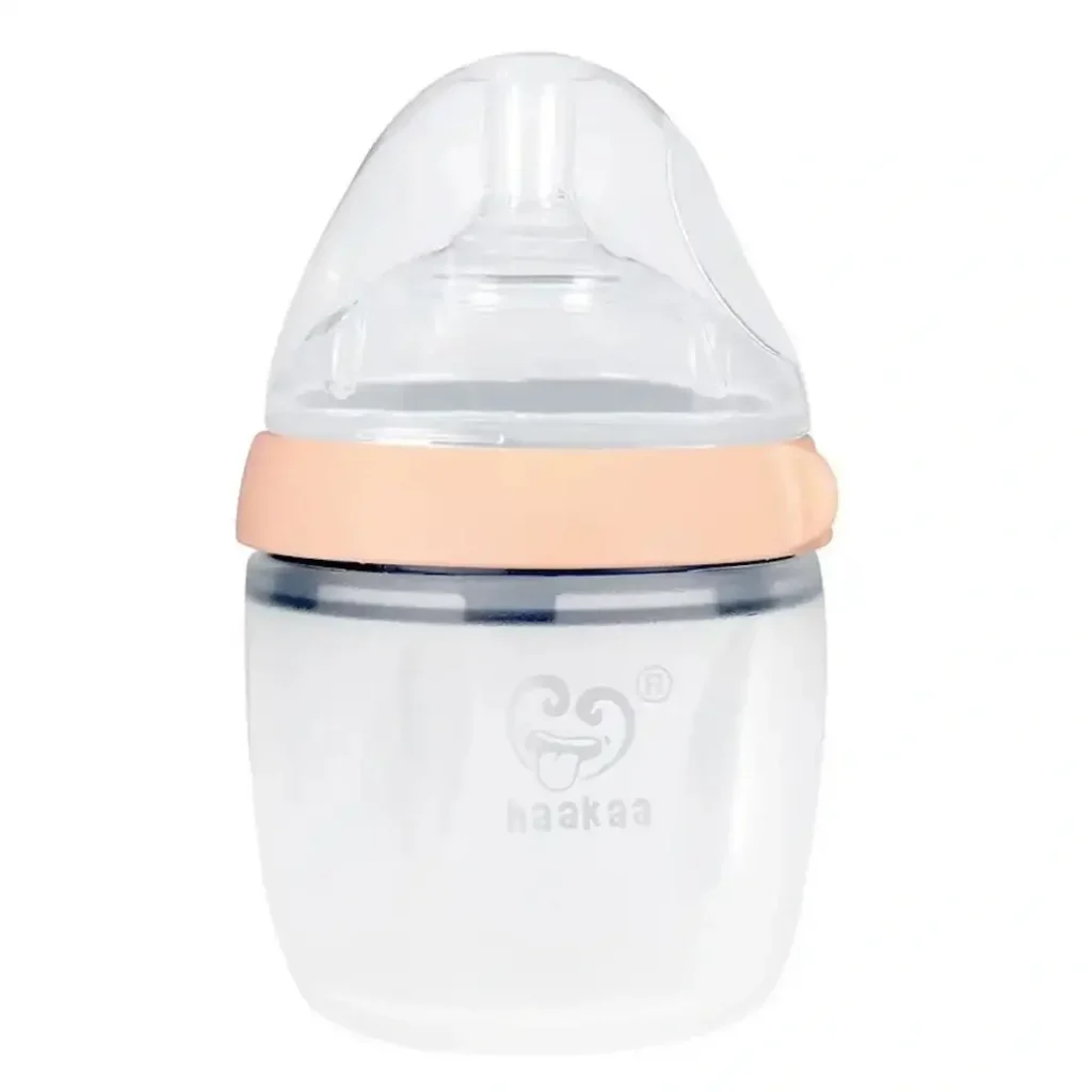 Haakaa Gen 3 Silicone Baby Bottle - 160ml Peach