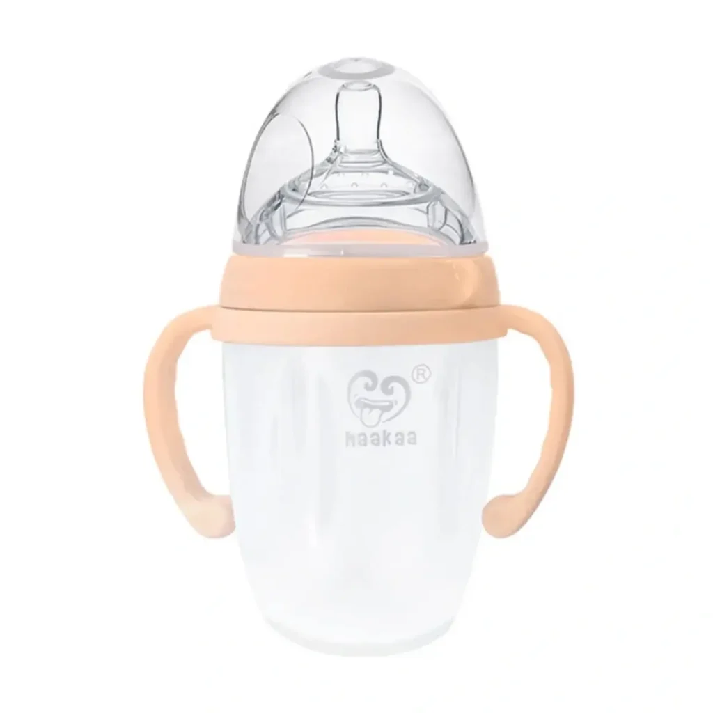 Haakaa Gen 3 Silicone Baby Bottle - 250ml Peach