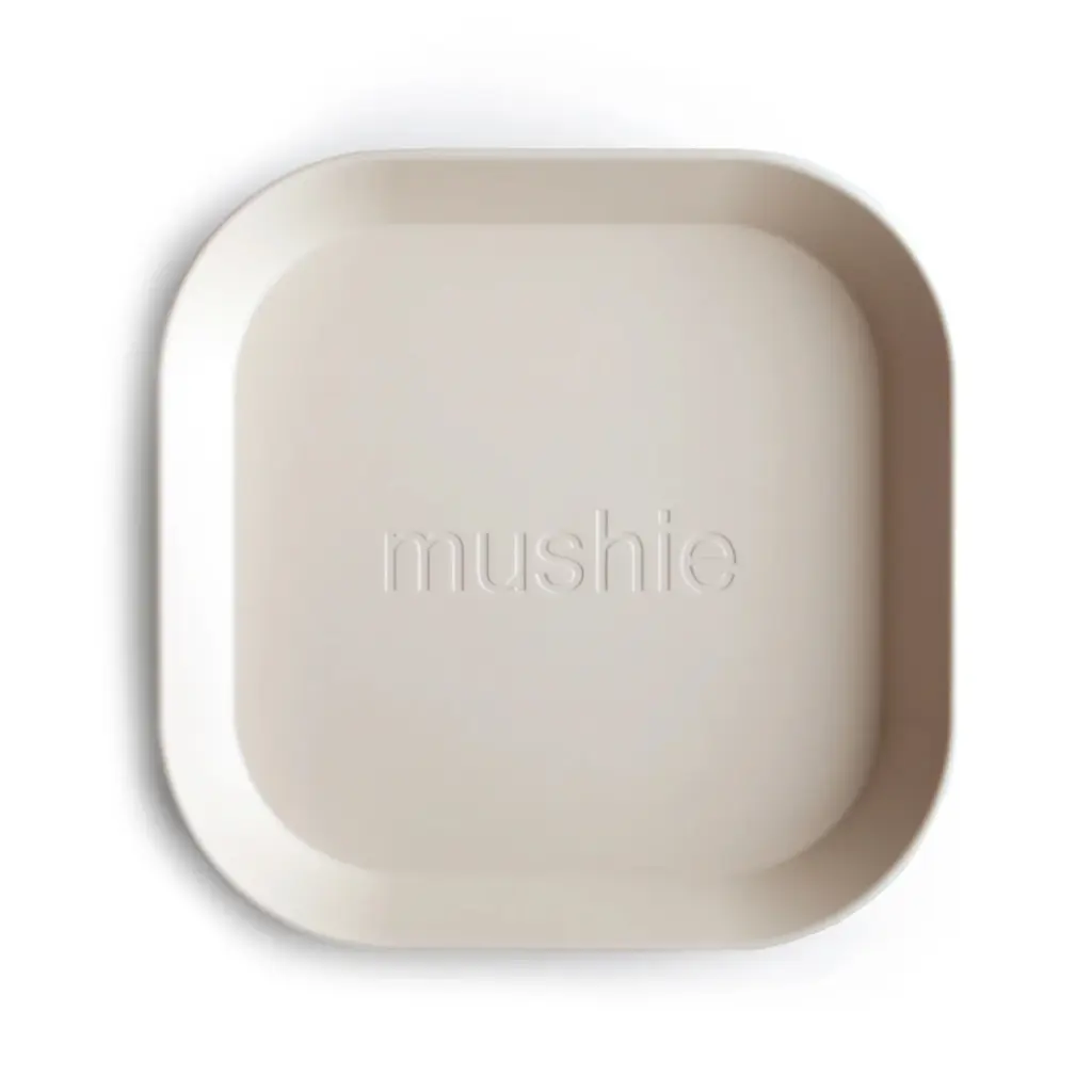 Mushie Dinnerwear Square Plate - Ivory