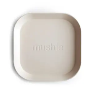 Mushie Dinnerwear Square Plate - Ivory