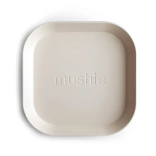 Mushie Dinnerwear Square Plate - Ivory