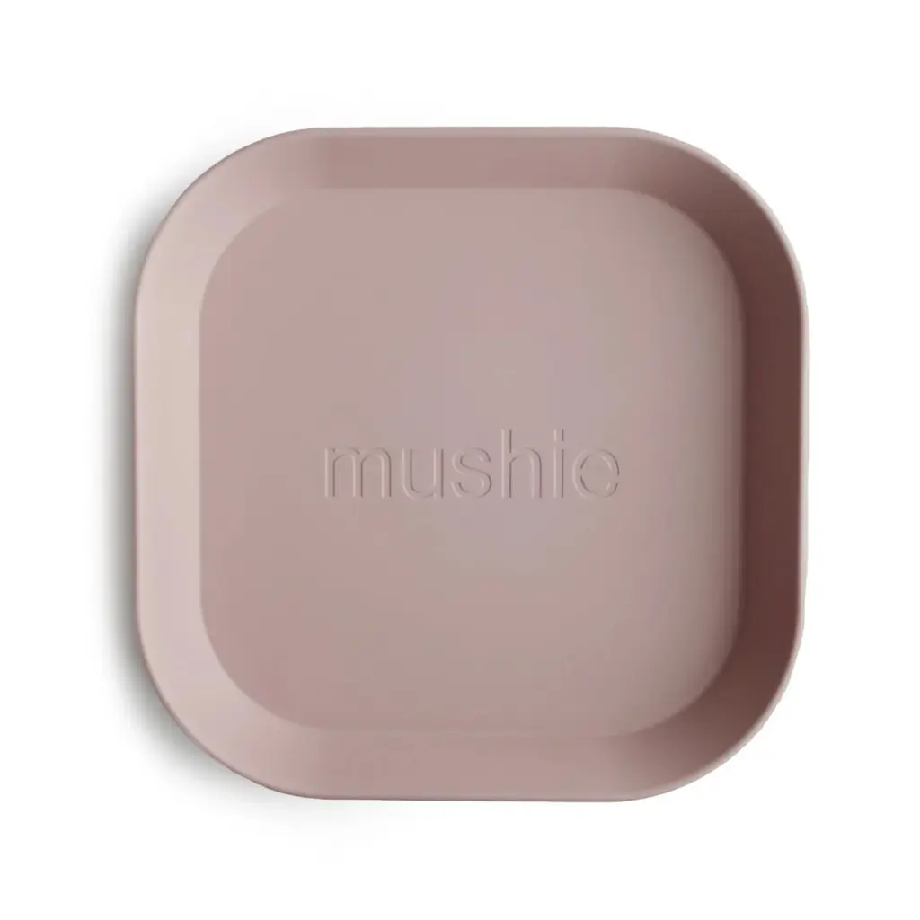 Mushie Dinnerwear Square Plate - Blush