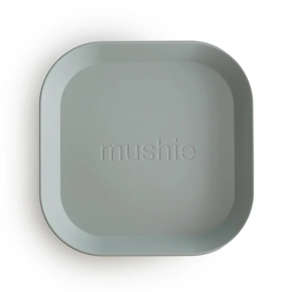Mushie Dinnerwear Square Plate - Sage