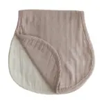 Mushie Burp Cloth - Blush & Fog