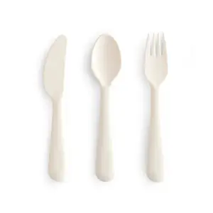 Mushie Dinnerware Cutlery Set - Ivory