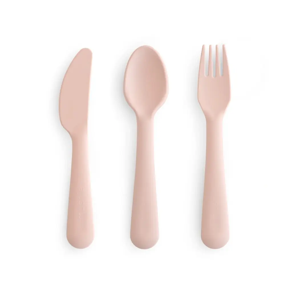 Mushie Dinnerware Cutlery Set - Blush