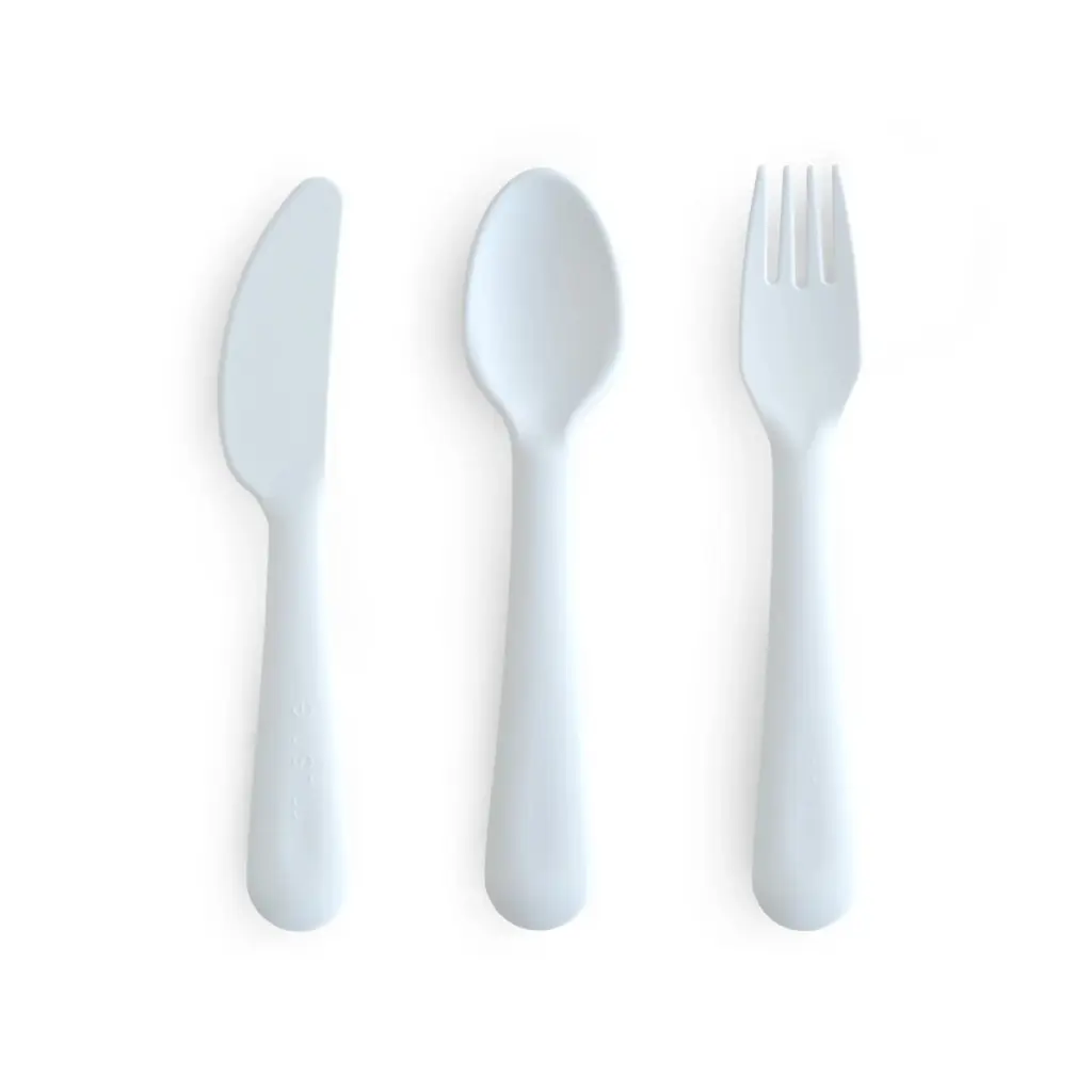 Mushie Dinnerware Cutlery Set - Powder Blue