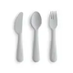 Mushie Dinnerware Cutlery Set- Cloud