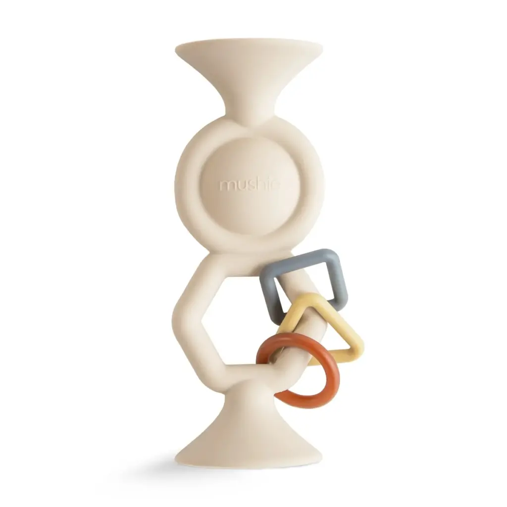 Mushie HexaPop Suction Toy - Shfting Sand