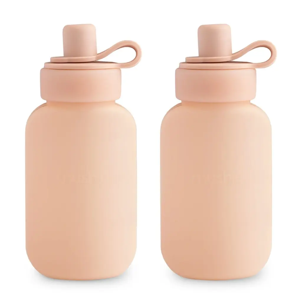 Mushie Silicone Puree Pouchs - Blush