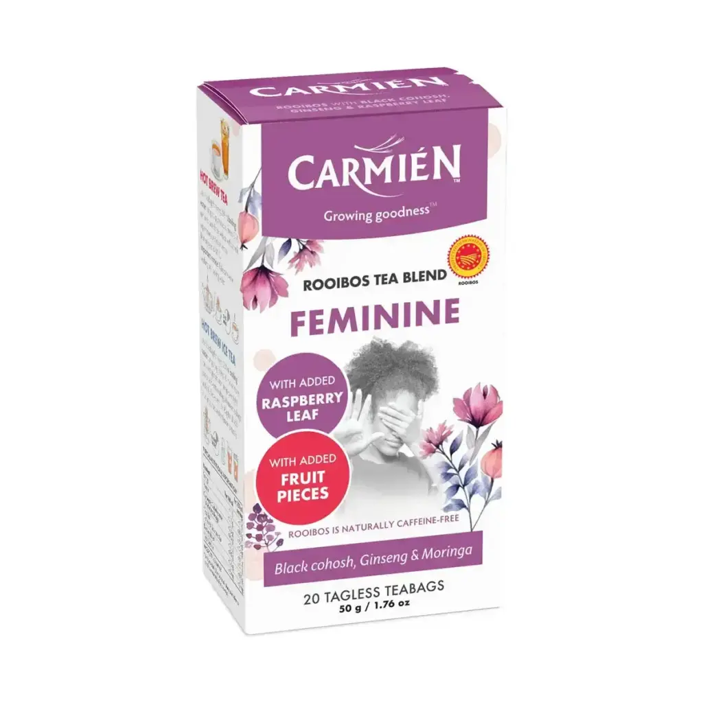 Carmien Feminine Rooisbos Tea Blend with Raspberry Leaf 20's