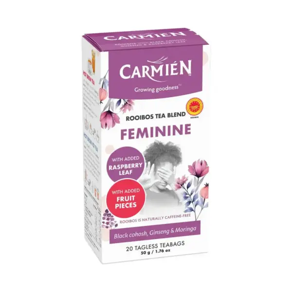 Carmien Feminine Rooisbos Tea Blend with Raspberry Leaf 20's