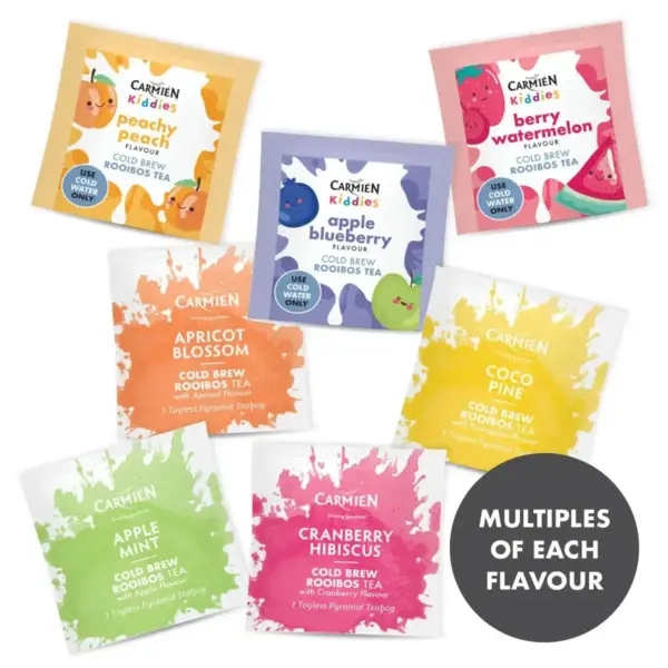 Carmien Kiddies Cold Brew Tea Mixed Pack (90 x 2.5g Envelopes)