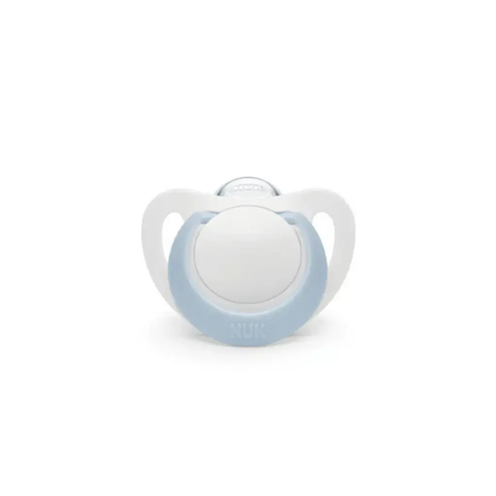 NUK Silicone Star Soother - 0-6m Blue