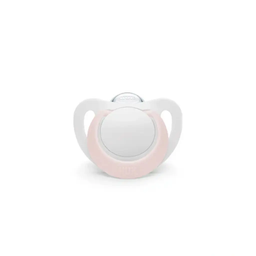 NUK Silicone Star Soother - 0-6m Rose