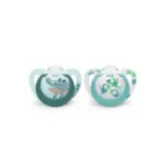 NUK Silicone Star Soother 2 Pack - 18-36m Birds Crocodile