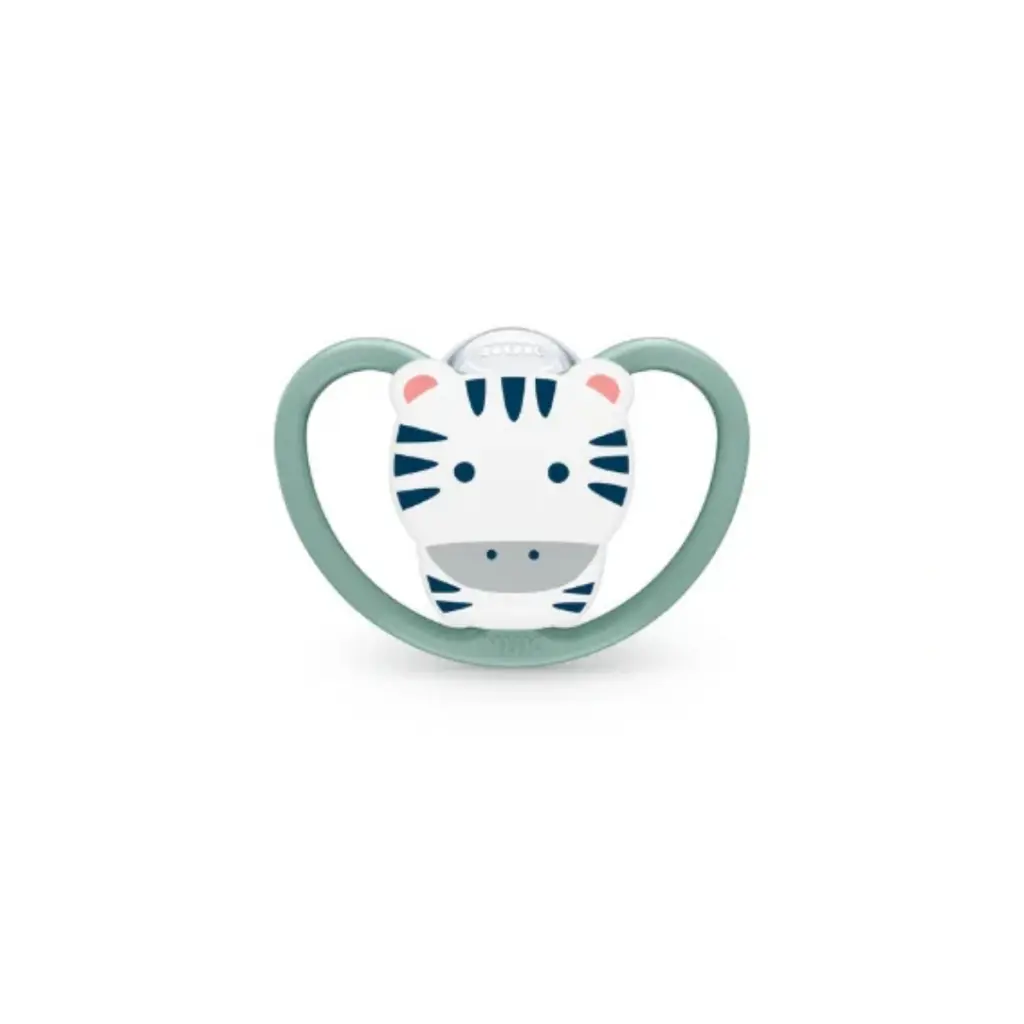 NUK Silicone Space Soother - 18-36m Zebra