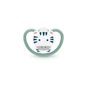 NUK Silicone Space Soother - 18-36m Zebra