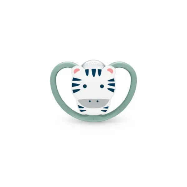 NUK Silicone Space Soother - 18-36m Zebra