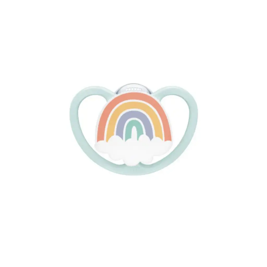 NUK Silicone Space Soother - 0-6m Rainbow