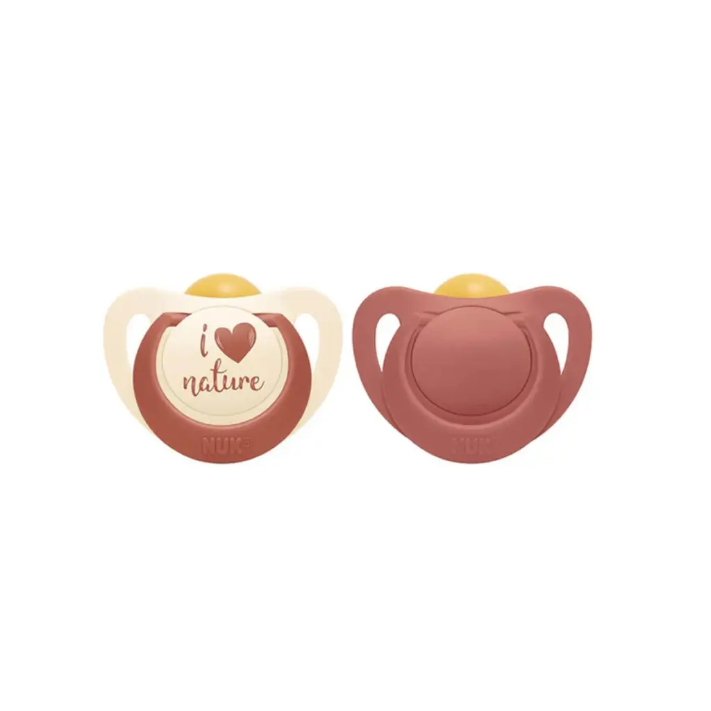 NUK for Nature Latex Soother 2pc - 18-36m Red