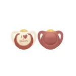 NUK for Nature Latex Soother 2pc - 18-36m Red