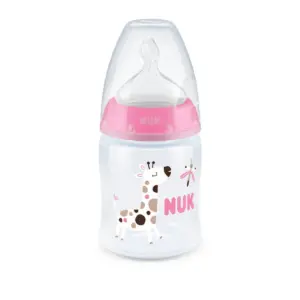 NUK First Choice+ Temperature Control Bottle 150ml - 0-6m Giraffe