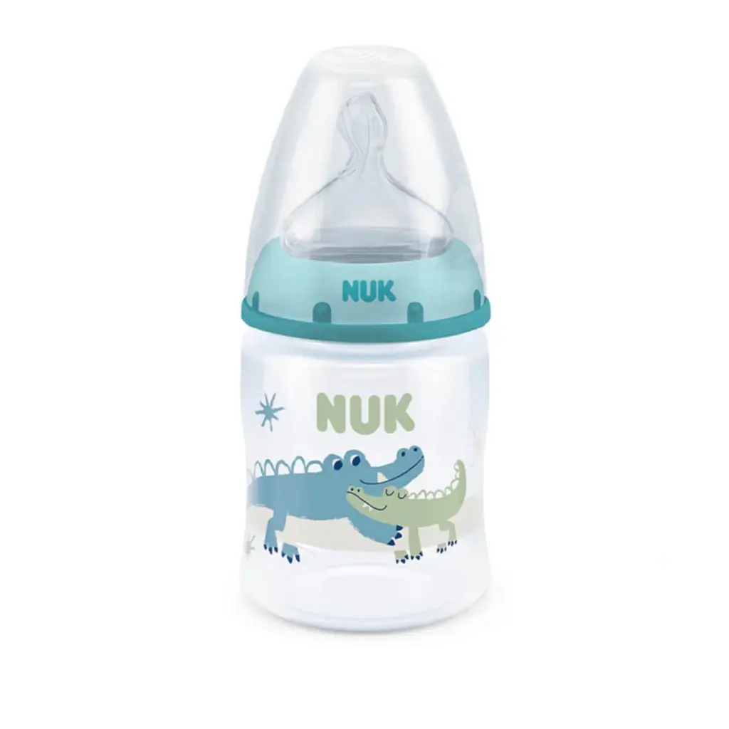 NUK First Choice+ Temperature Control Bottle 150ml - 0-6m Crocodile