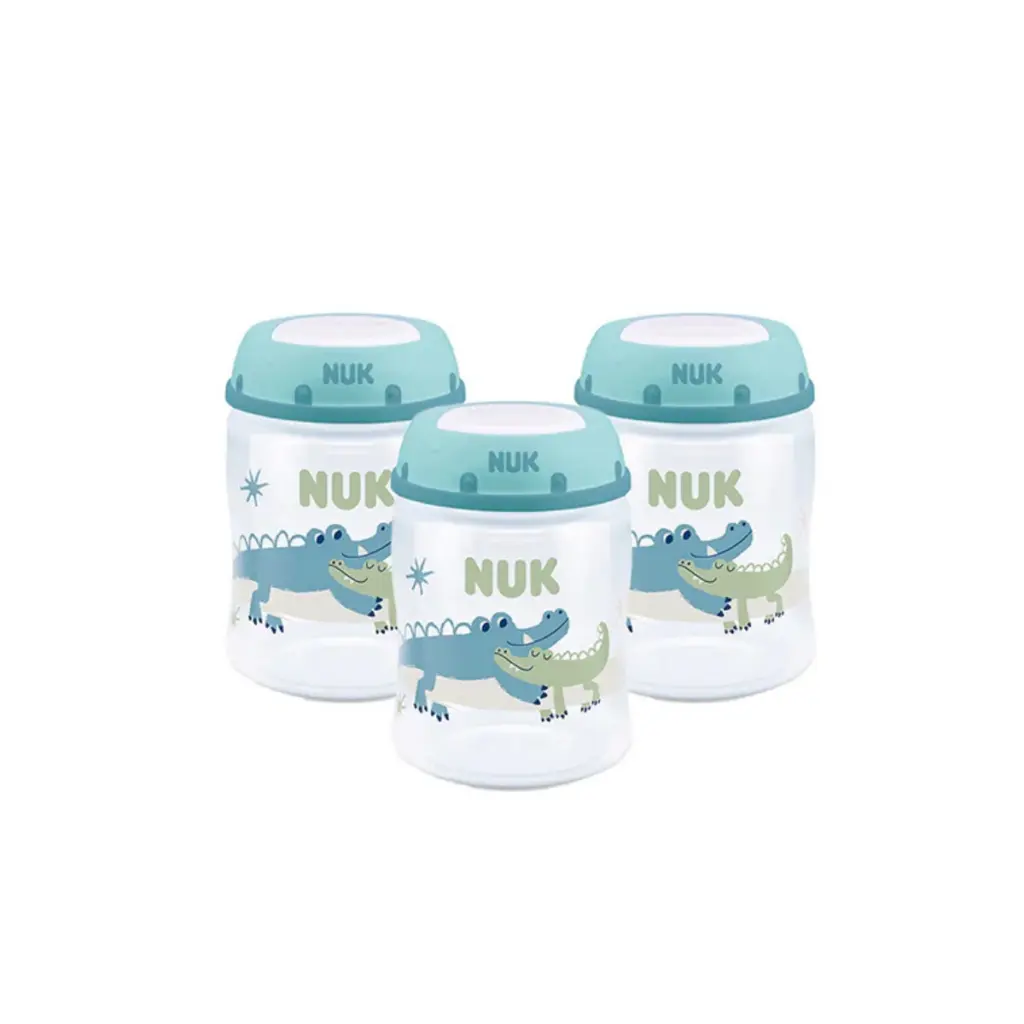 NUK First Choice Temperature Control Breast Milk Container - Crocodile