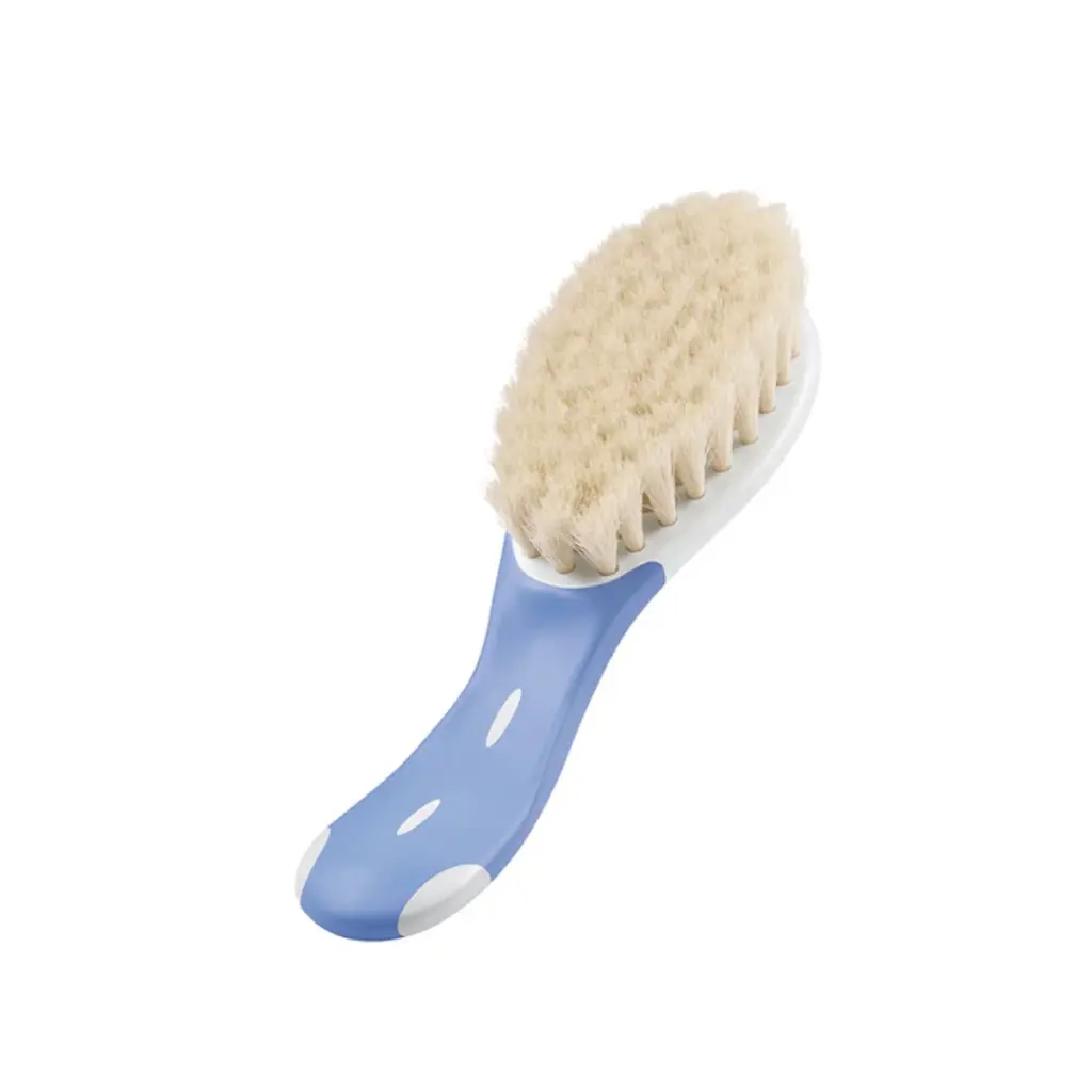 NUK Natural Goat Hair Baby Hair Brush - Blue